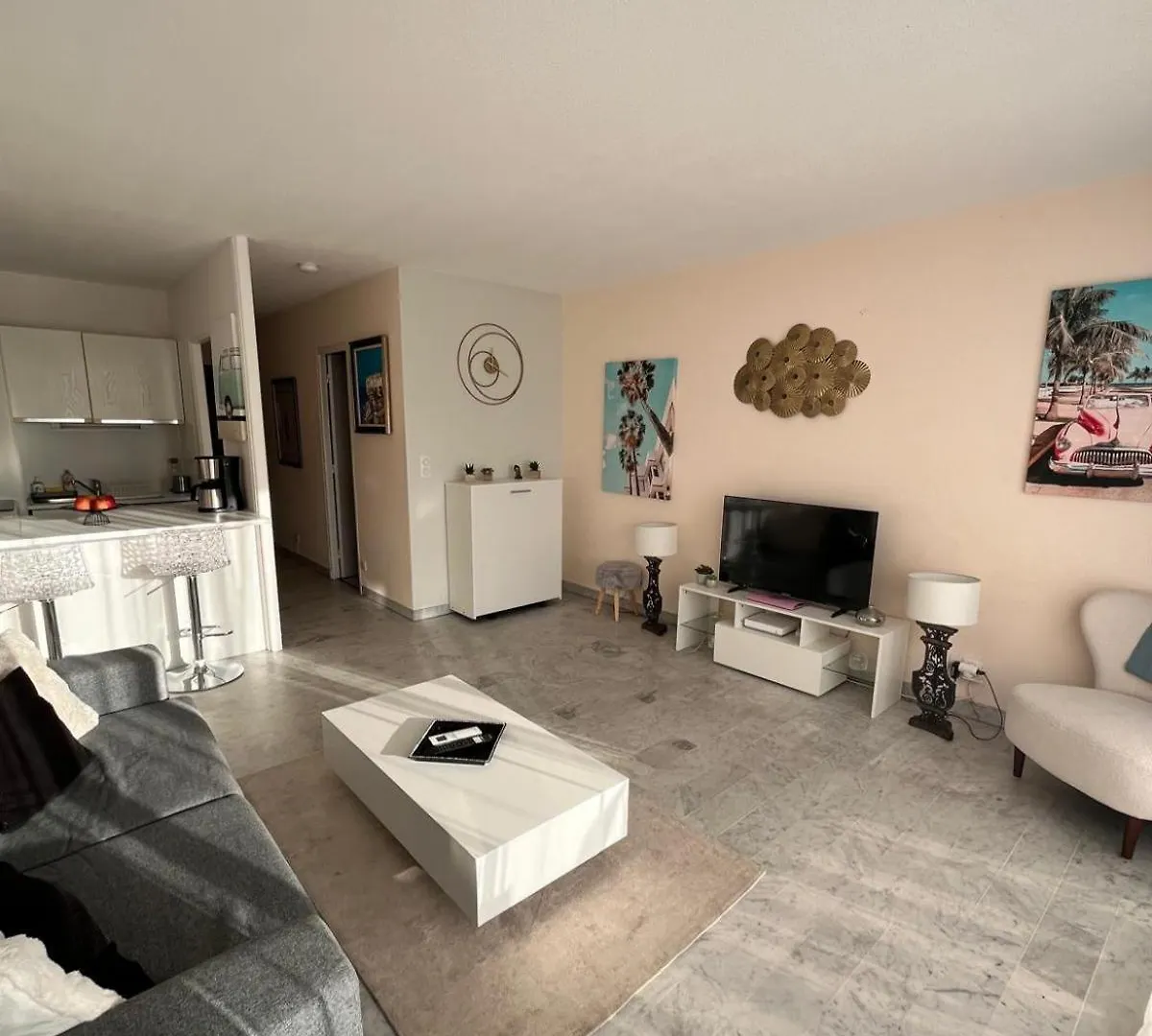 Grand Studio Localisation Ideale Antibes 0*,